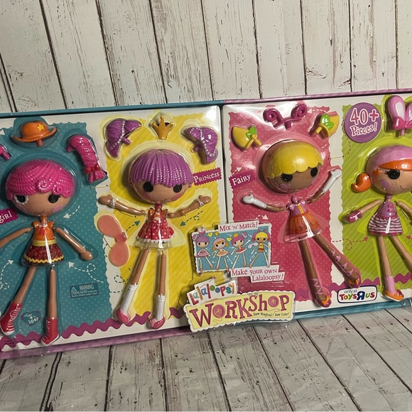 Lalaloopsy Work Shop Mix 'N' Match Dolls Cowgirl, Princess, Fairy, & Bunny 4+ - Picture 1 of 8